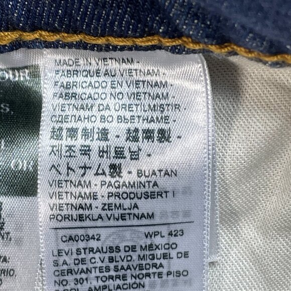 Levis Jeans Mens 537 29x32 Western Bootcut Dark Wash Mid Rise Denim NWT - Picture 9 of 12